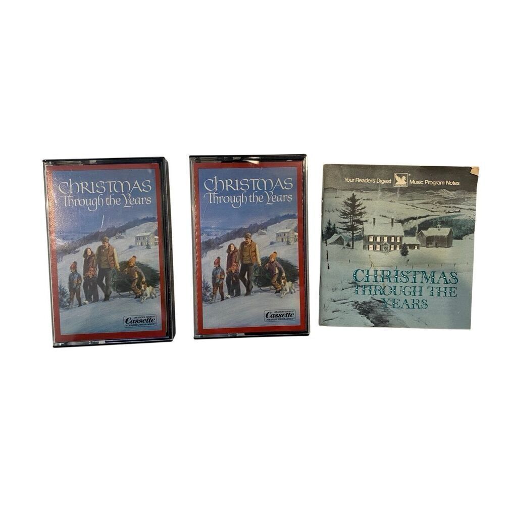 Readers Digest Christmas Through Years Cassette Set 2 Tape Holiday Music Vintage